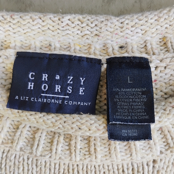 Vintage Crazy Horse Maine State Pine Tree Sweater Fisherman Knit Large Roll Neck - Picture 7 of 13